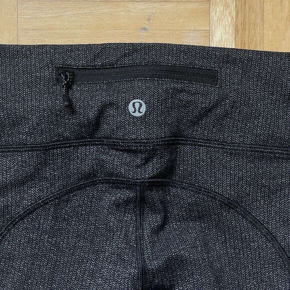 Lululemon Speed Tight V Leggings Womens Size 6  High Rise Grey Herringbone - Picture 7 of 10